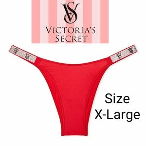 NWT Victoria's Secret Very Sexy Shine Strap Brazilian Panty Size X-La…